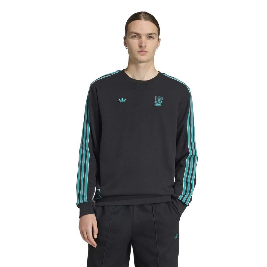Liverpool Sweatshirt Terrace Icons - Black/Sea Green - Men's-SoccerKits Hub | Buy Soccer Jerseys Online